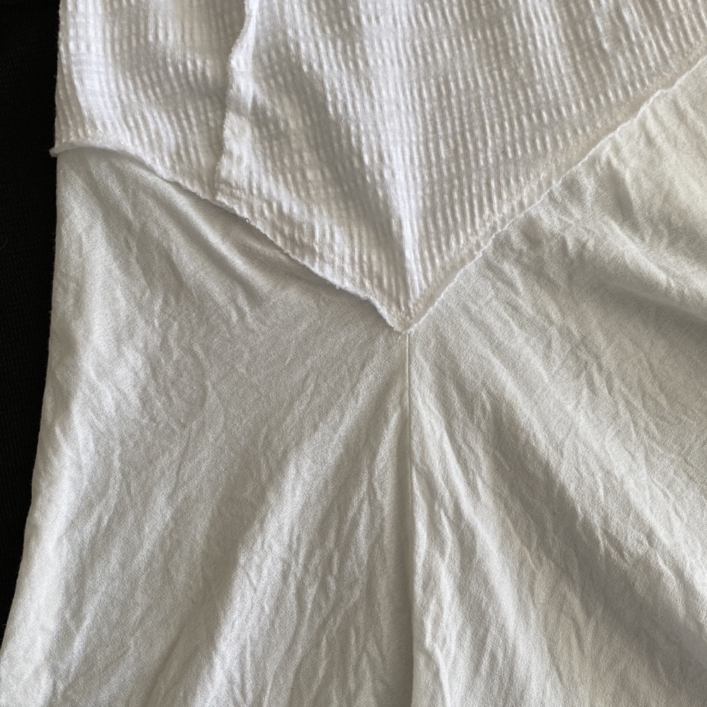 Free People White Asymmetrical Top - Picture 11 of 16
